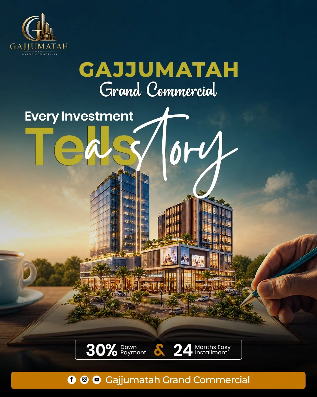 Gajjumatah Grand Commercial Social Media Posts – graphic design by Hayyat Marketing